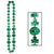 St Patricks Day Bead Necklaces 12 Pack Green Shamrock Lips 42 Inch