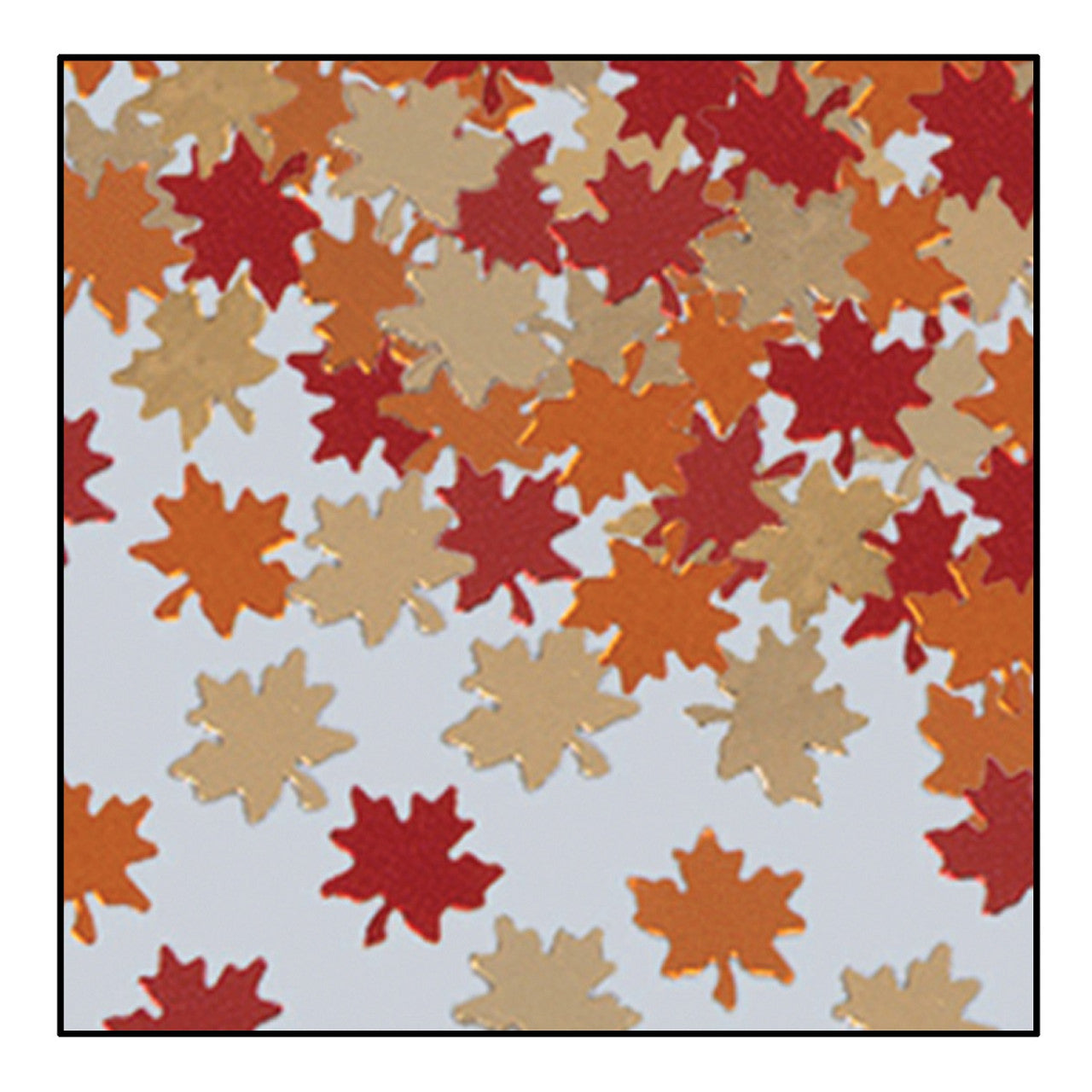 Autumn Leaves Confetti Red and Orange Fall Party Decorations