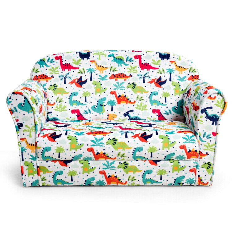 Dinosaur Kids Sofa with Armrest Couch