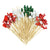 Disposable Fruit Skewer Toothpick 100PCS Christmas Tree Snowflake Santa