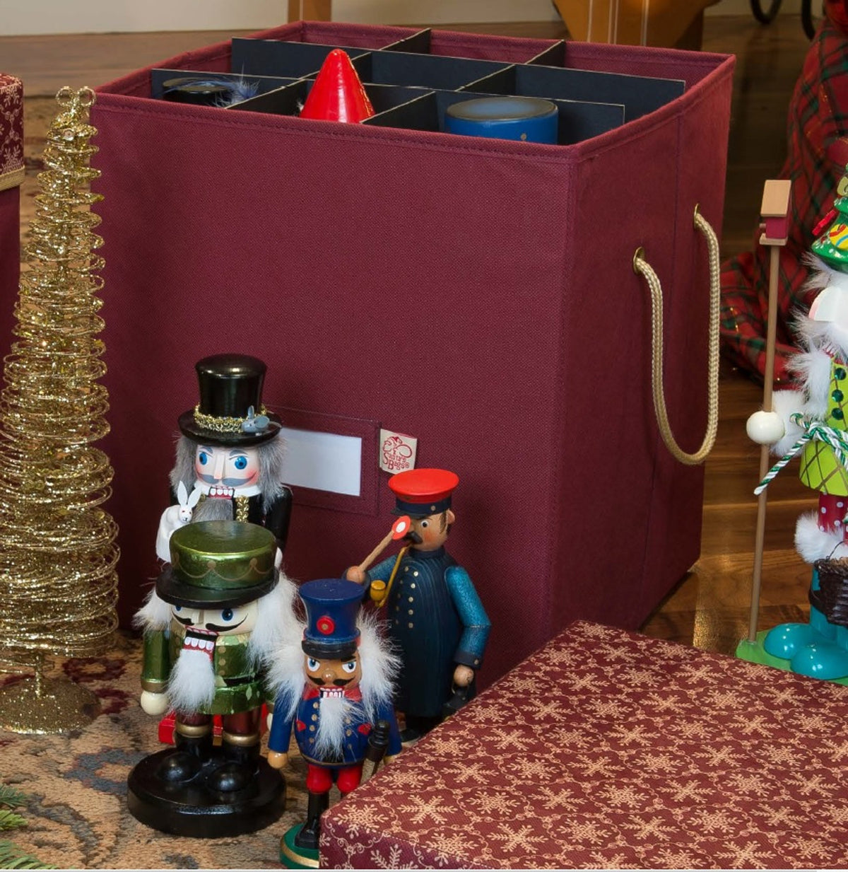 Holiday Collectibles Decorative Storage Box 14&quot; for Christmas Ornaments