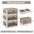 3 Stackable Storage Bins 8 Gal with 5 Opening Lids