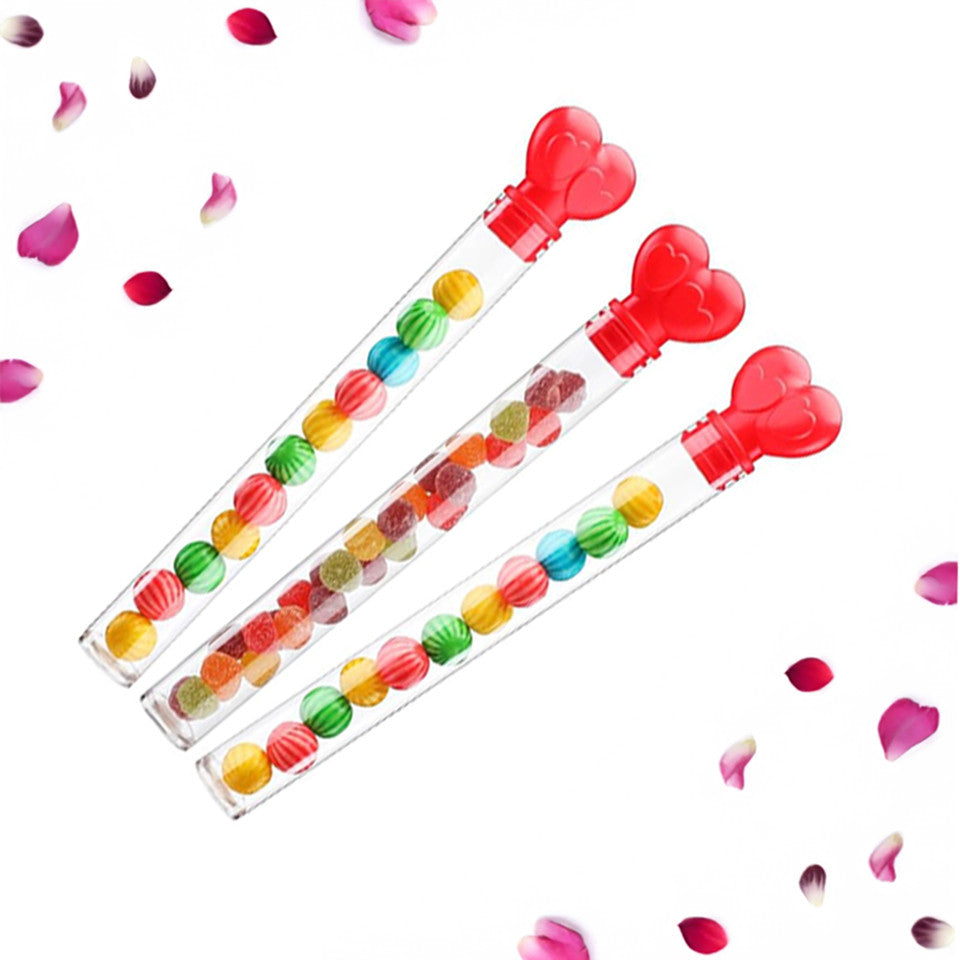 Heart Shape Valentines Day Candy Tubes Set of 24