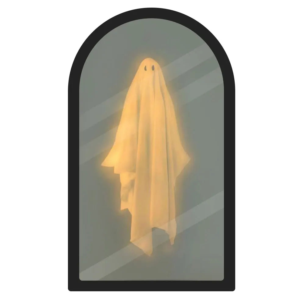 Spooky Holographic Ghost Mirror Decoration