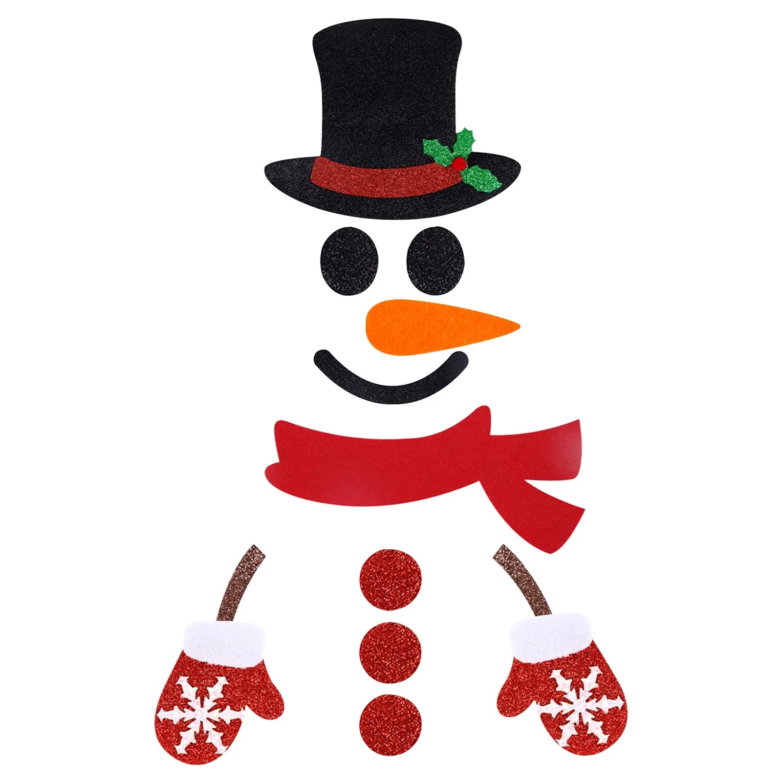 Christmas Snowman Window Stickers for Home Decor