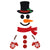 Christmas Snowman Window Stickers for Home Decor