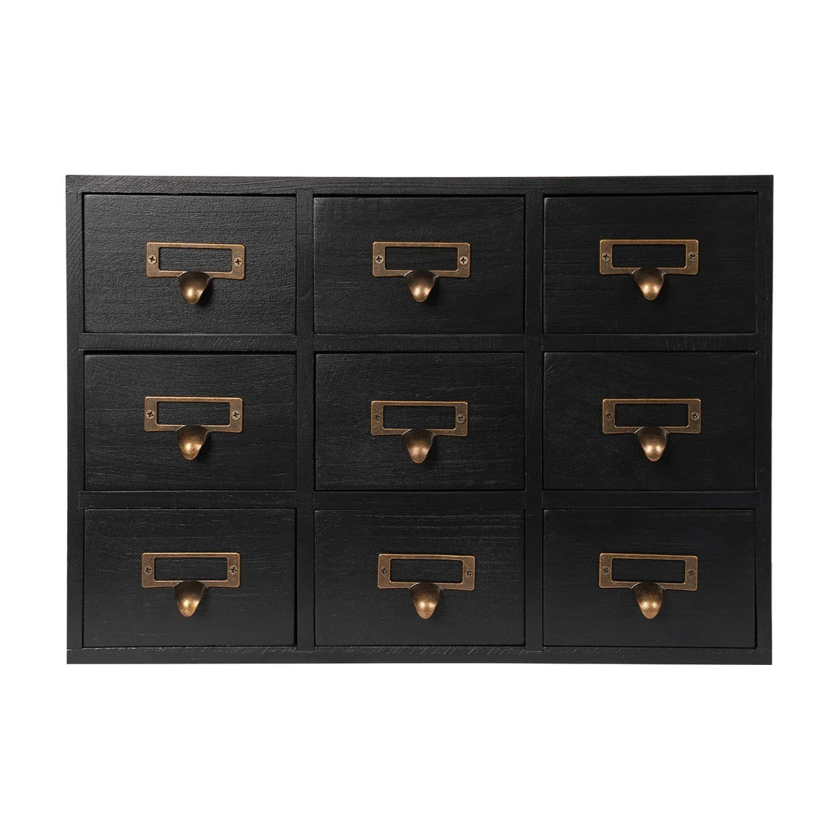 Rustic 9-Drawer Apothecary Cabinet
