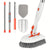 Multipurpose Shower Cleaning Brush with 3 Removable Heads