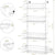 Behind Door Shower Caddy Space-Saving Waterproof Bathroom Basket (White)