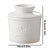 Handmade Ceramic Cylindrical Butter Keeper (White)