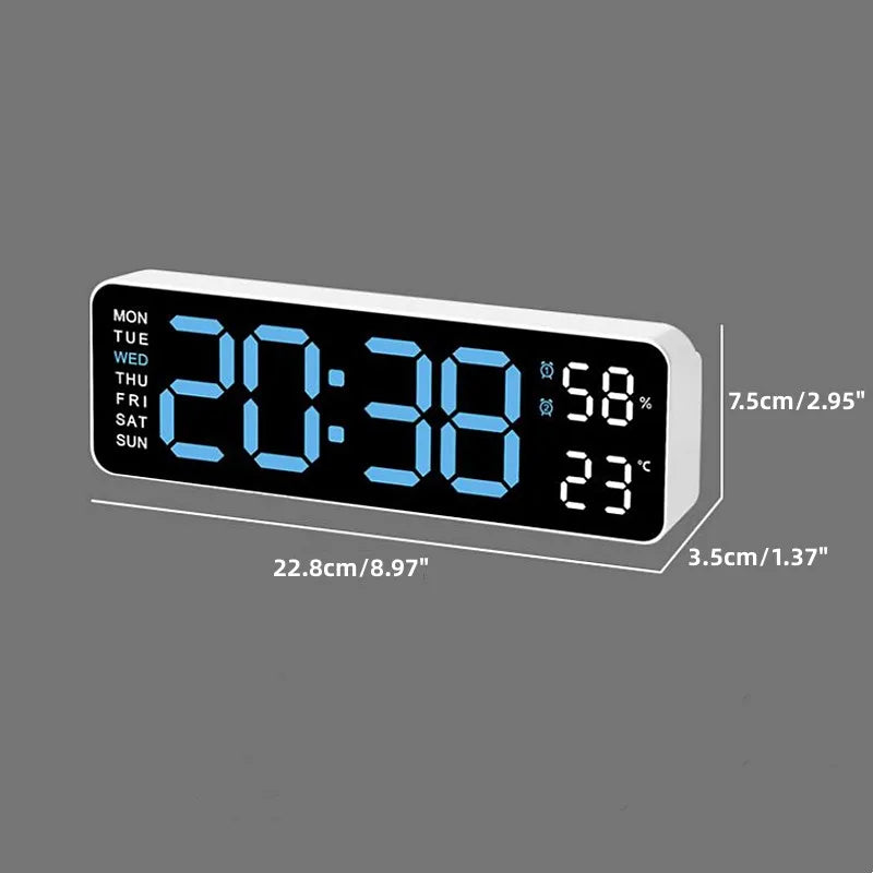 Modern Minimalist Smart Alarm Clock (White)