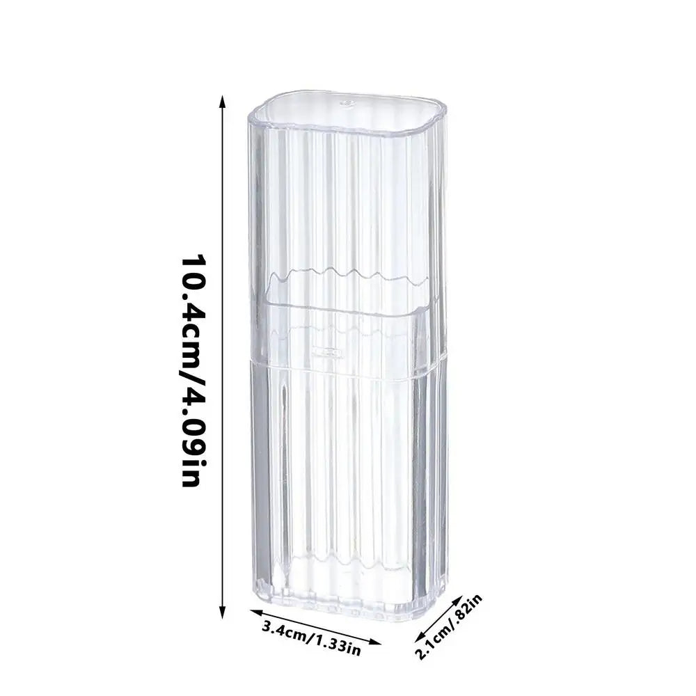 Portable Cotton Swab Floss Pick Storage Jar (White)