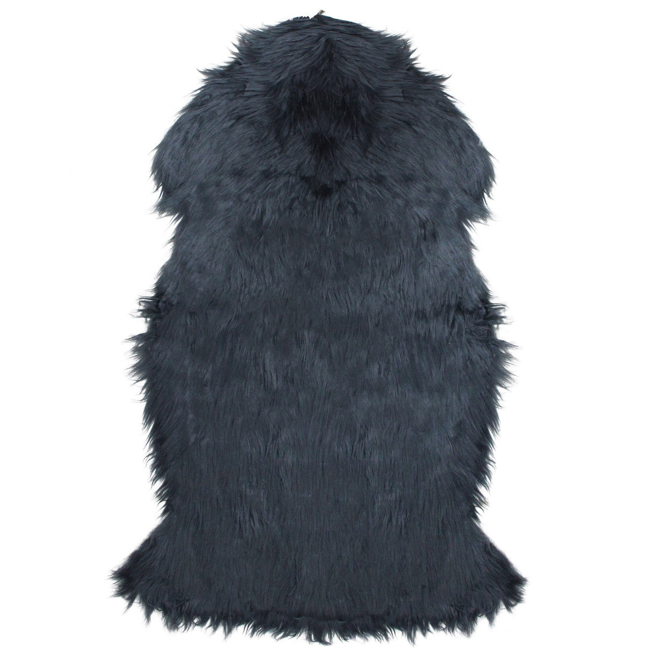 Soft Plush Pile Faux Fur Rug 2'x3', Blue for Home
