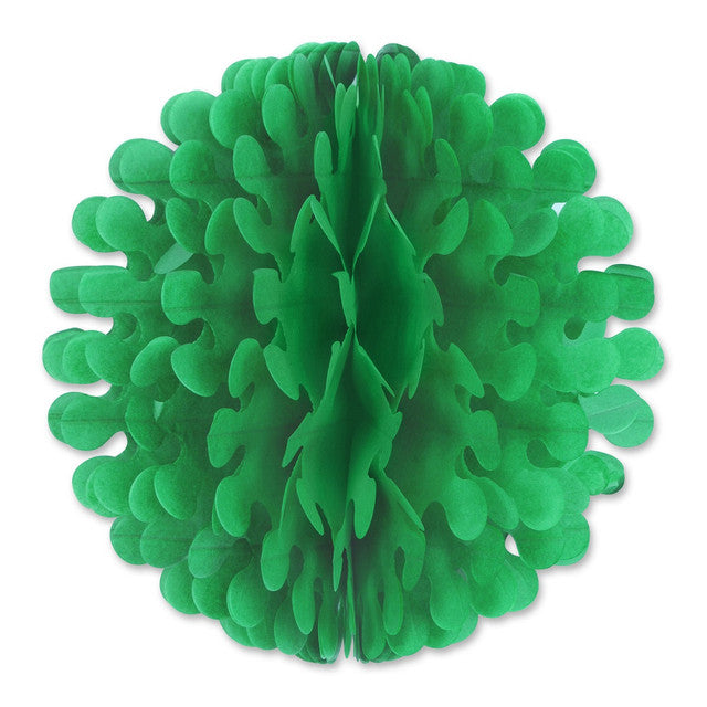 Pack 12 Green Tissue Flutter Ball St Patricks Day Hanging Decor 9 Inch