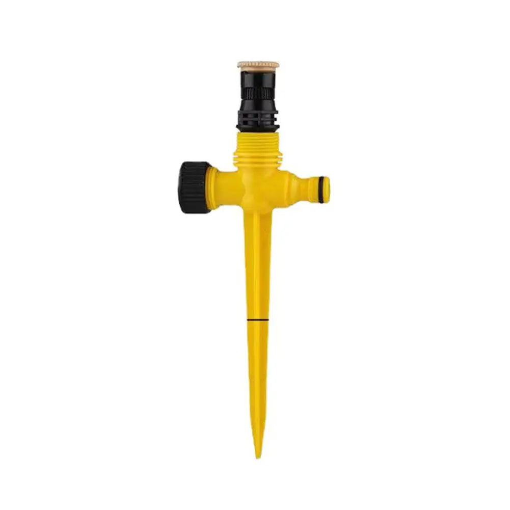 Garden Sprinkler 360° Rotation Irrigation Watering System (Yellow)