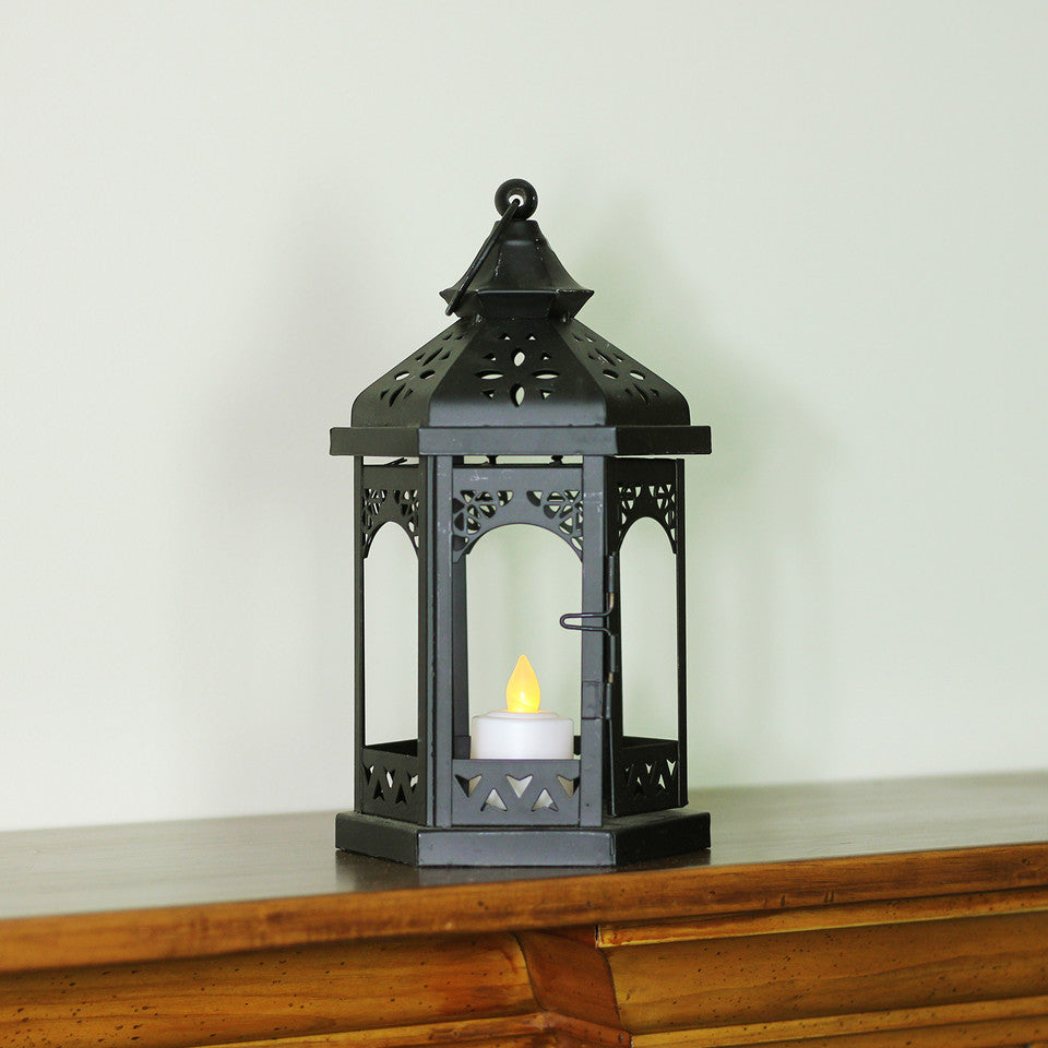 Set of 2 White LED Flickering Votive Candles Battery Operated Amber Light Christmas Decor