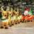 Inflatable Santa Claus Christmas and Reindeer LED Yard Outdoor Decoration 9 FT x 3 FT