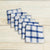 Kitchen Dish Bundle Dishcloth Towel Products, Set of 24 Blue Checkered Pattern