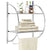 2 Tier Wall Mount Bathroom Shelf Organizer Shower Rack Towel Bar