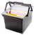 Box Portable Storage Companion File Plastic Legal/Letter Black