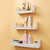 Floating Wall Shelves Set of 3 Wall Shelf Retro, White