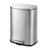 Can Trash Stainless Steel Garbage Step On Trash Can, 13.2 Gal Trash Can, Silver