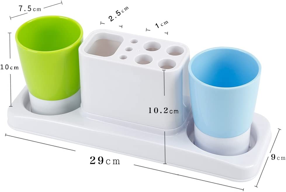 Toothbrush Toothpaste Organizer Stand Bathroom Storage Set