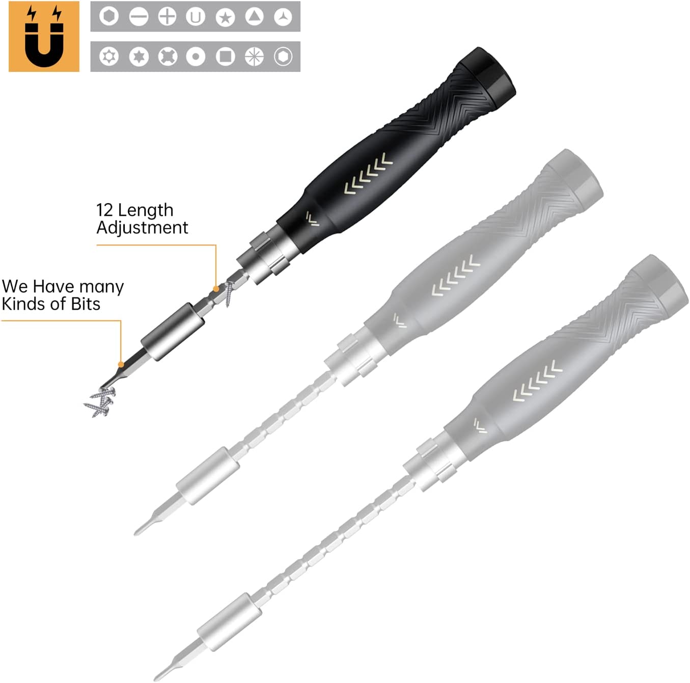 Laptop Screwdriver Kit 164 in 1 Precision Screwdriver Repair Kit Set