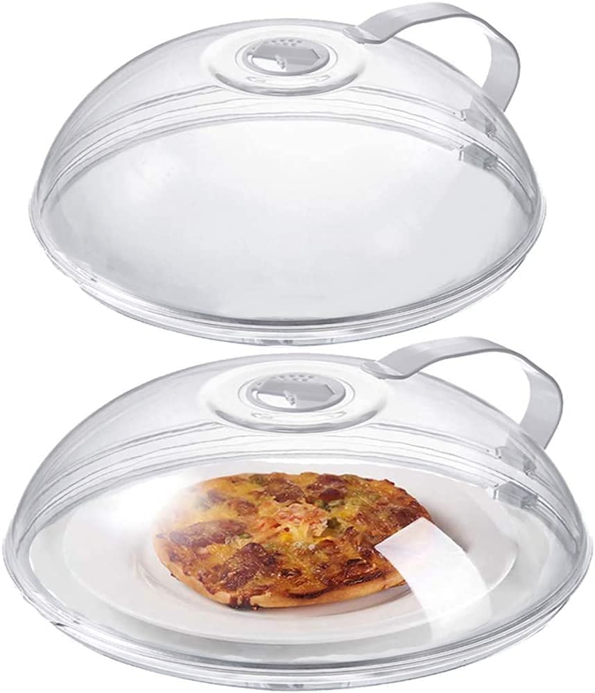 2 Pack Microwave Cover Plate Lid Splatter Food