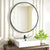 Round Wall Bathroom Mirror Vanity 30" Wall Mounted Mirror, Black