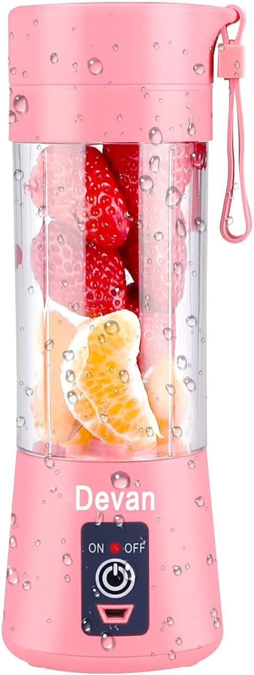 Rechargeable Personal Blender Mini Shakes Shaker (Pink)