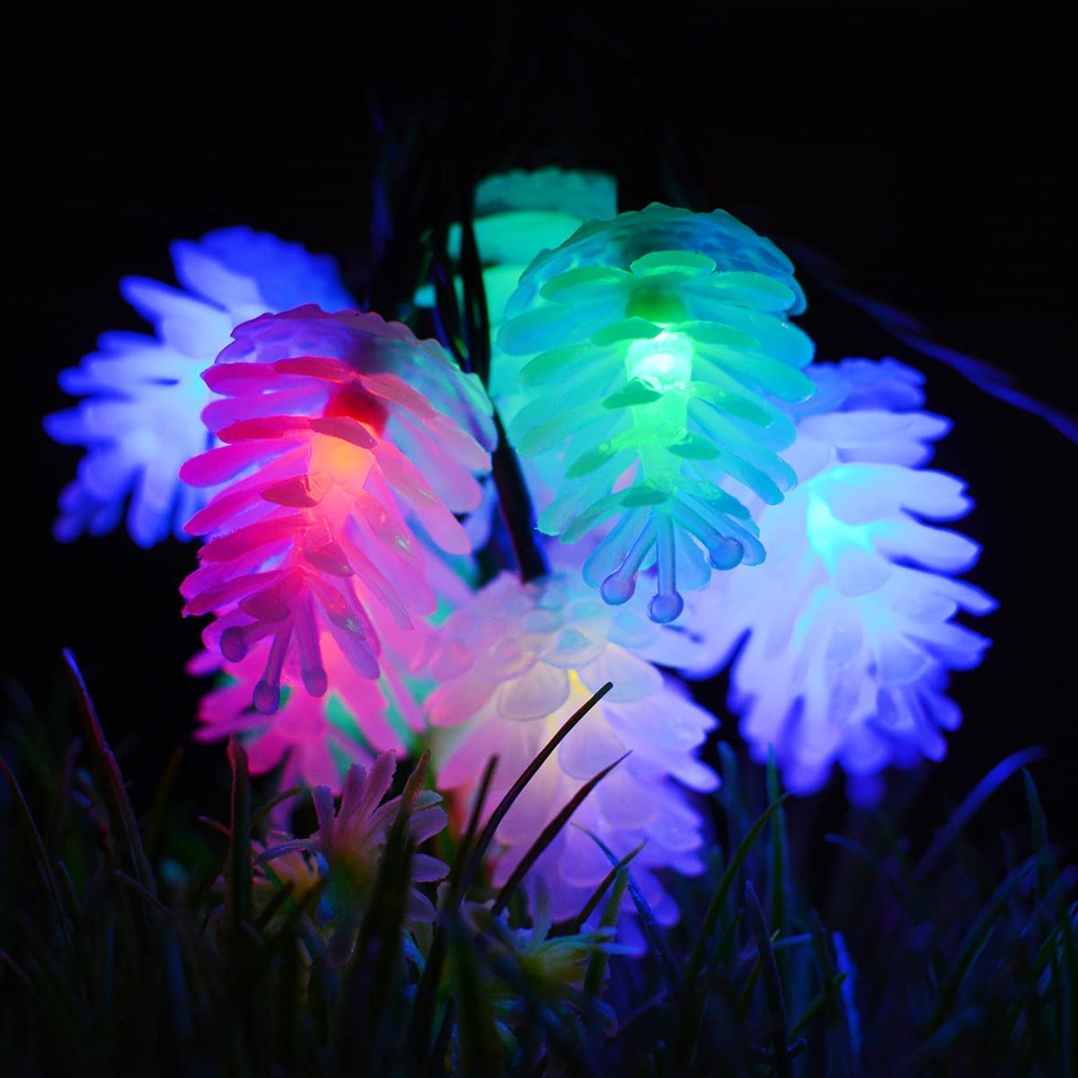 Christmas Home Cafe Decoration 8 Modes Solar String Lights Outdoor Waterproof 50 LED