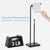 Paper Holder Toilet Stand Bathroom Tissue Roll Standing Dispenser Storage Free Shelf Metal Freestanding Black