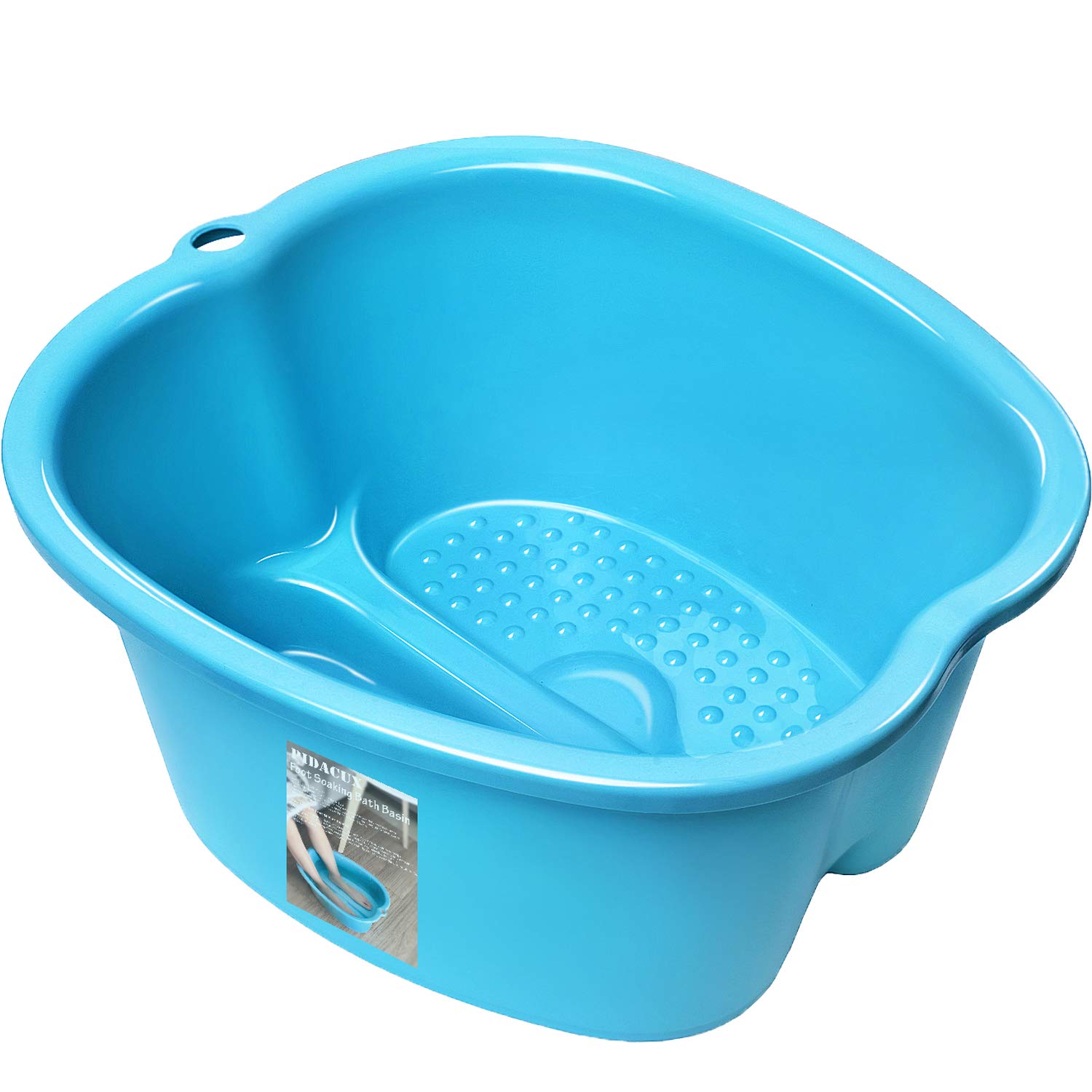 Foot Bath Soaking Basin Tub Spa Wash Basin Foot Bucket (Blue)