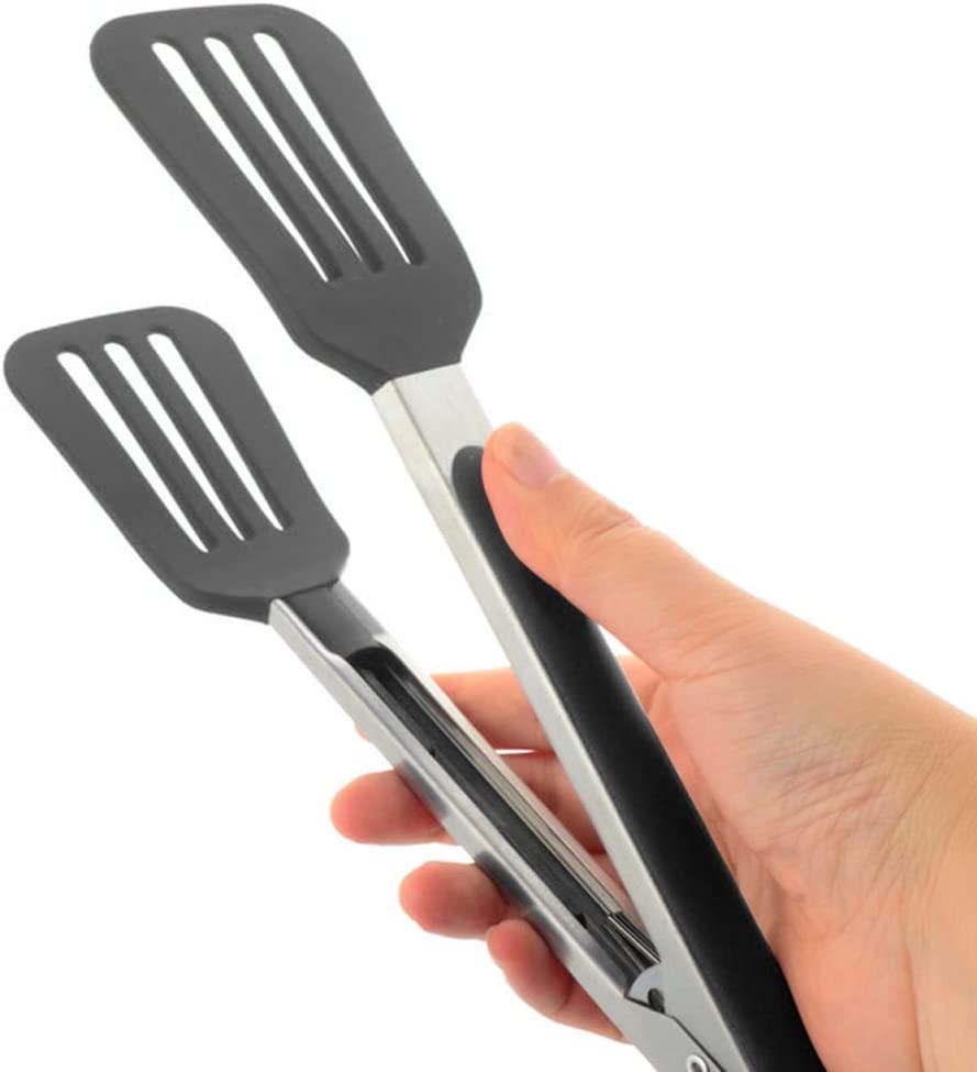 Kitchen Steel Stainless Cooking Food Tongs