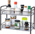 Spice Rack Organizer Countertop 2 Tier Kitchen Storage Shelf Cabinet Storage Bronze