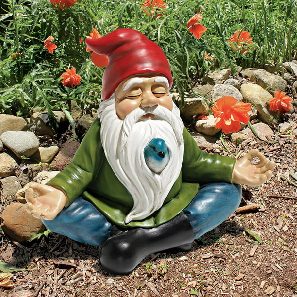 Garden Gnome Statue Decor 8" Inch Polyresin, Full Color