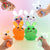 Squishy 4 Pack Easter Bunny Balls Toy Fidget Balls Filled with Water Beads