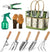 Gardening Hand Tools with Fashion and Durable Garden Tools Organizer Handbag 9-Piece Heavy Duty