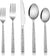 Flatware Stainless Steel 40 Piece Set, Metal Tableware Cutlery Set