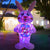 Inflatable Easter Bunny with Egg 6 FT with Decoration, Inflatable Easter Bunny with Egg, Builtz