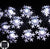 8 Modes Christmas Decor Snowflake Light, 20 FT 30 LED 1 Pack, White