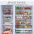 1 Pack Refrigerator Drawer Plastic Storage Organizer Clear Organizer Bins