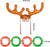 Christmas Inflatable Reindeer Antler Toss Game for Xmas Kids Teens Party Favors