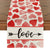 Valentine's Day Heart Love Table Runner - 13" x 72" Perfect for Home Decor & Outdoor Parties