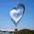 Heart Wind Spinner - 8" Stainless Steel 3D Heart Pattern, Decorative Garden & Home Accessory