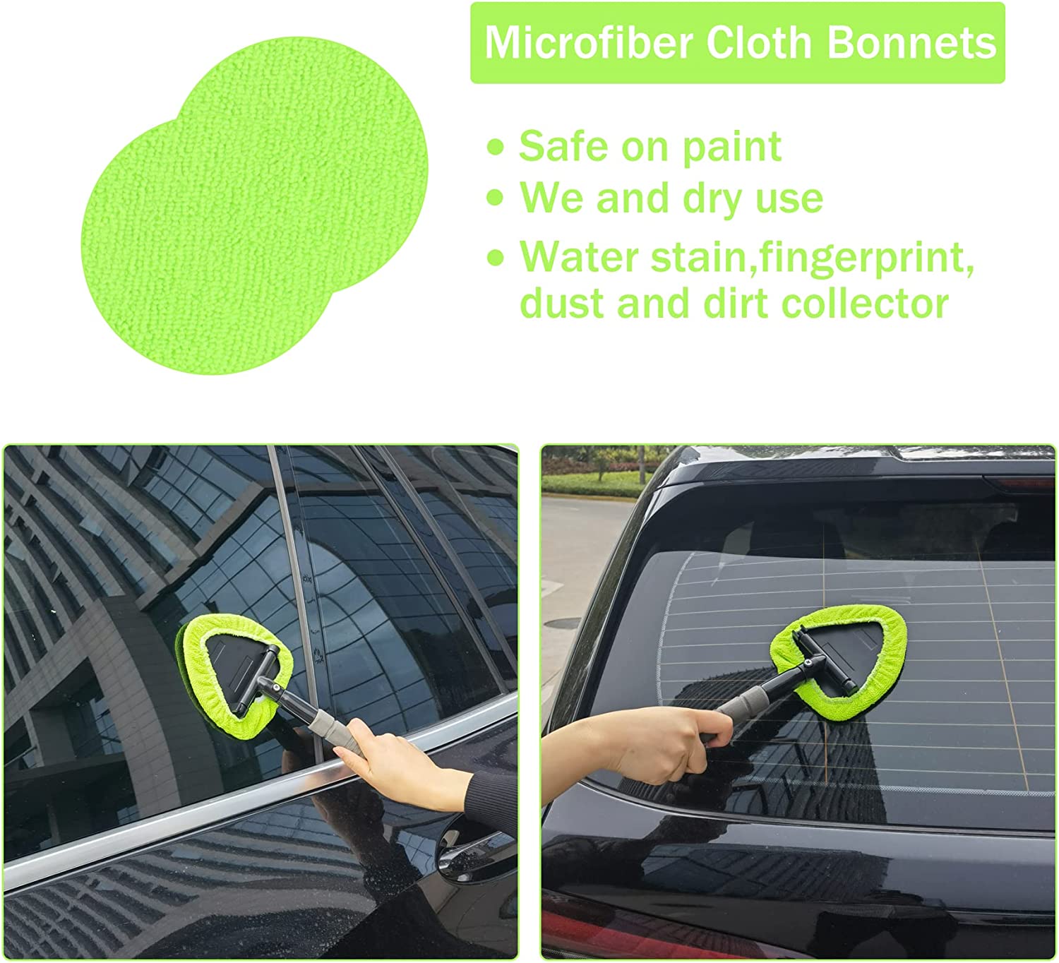 Get Your Car Shining Like New with our Extendable Windshield Cleaning Brush - No More Smudges