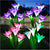 4 Pack Solar Lights Pack Bigger Lily Garden Outdoor Flowers Waterproof 7 Color