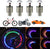 Tire Valve Bike Led Car Wheel Lights 4 Pack with 10 Extra Batteries (Red)