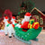 Inflatable Long Christmas Pulling Unicorn Sleigh Green Build-In Ft 7.9 FT LED Blow Up